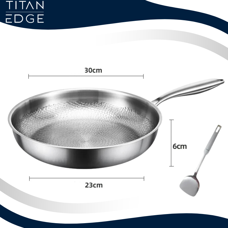 TitanChef Titanium Stainless Steel Frying Pan